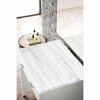 James Martin Vanities Addison 30in Countertop Unit, Glossy White w/ 3 CM Arctic Fall Solid Surface Top E444-CU30-GW-3AF